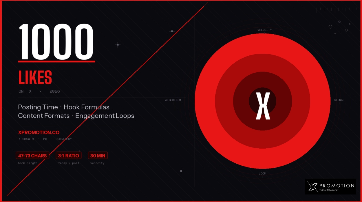 How to get your first 1,000 likes on X in 2026