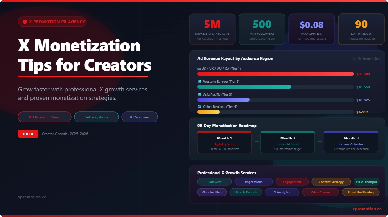 X Monetization Tips for Creators Who Want to Grow Faster With Support
