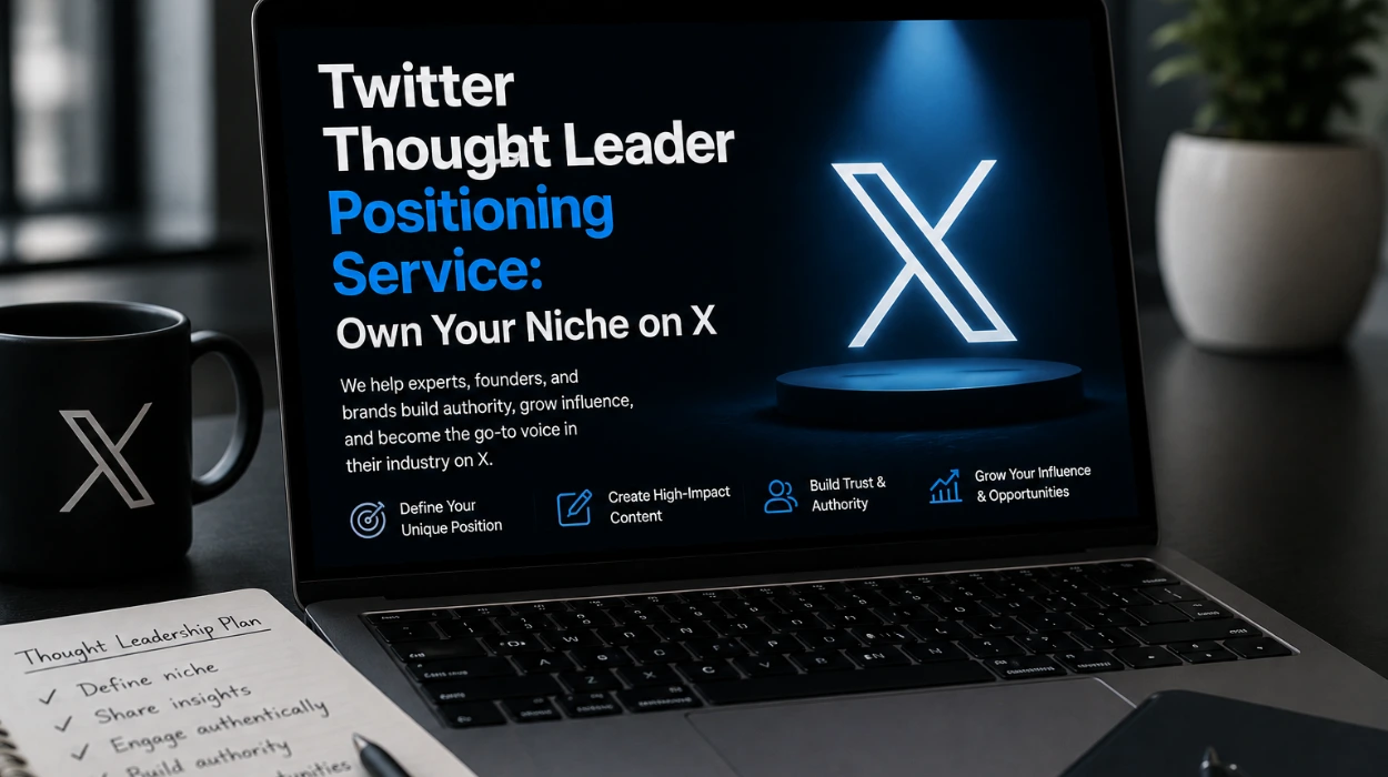 Twitter Thought Leader Positioning Service: Own Your Niche on X