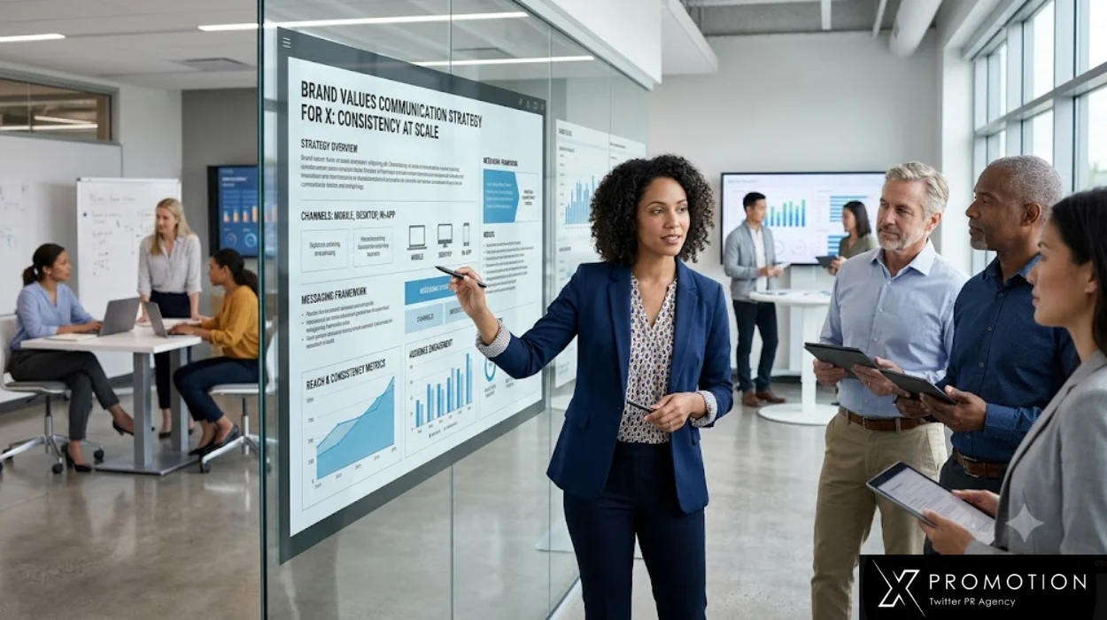 Brand Values Communication Strategy for X: Consistency at Scale