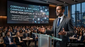 Corporate X Influence Campaign Service: Drive Perception at Scale