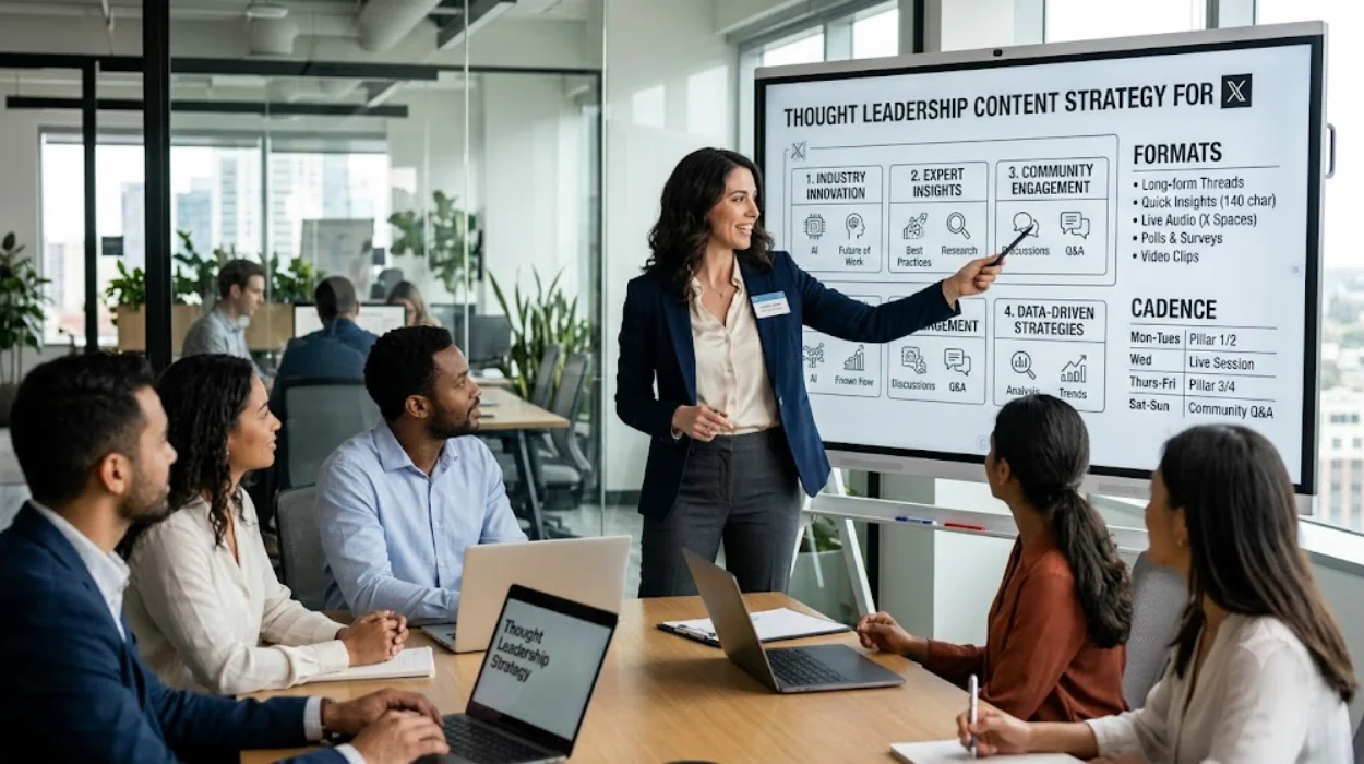 Thought Leadership Content Strategy for X: Pillars, Formats and Cadence