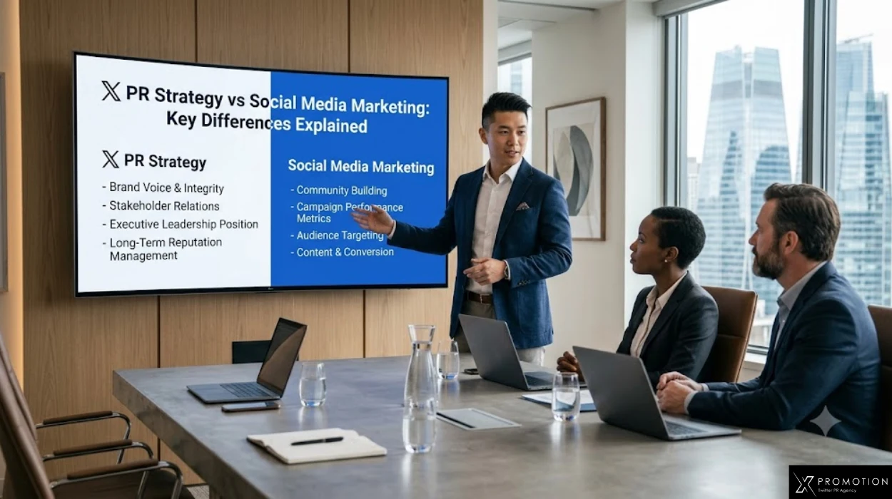 X PR Strategy vs Social Media Marketing: Key Differences Explained